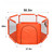 Portable Baby Playpen 6-panel Play Yard Interactive Baby Playinghouse Kids Safety Fence Ocean Ball Pit Pool For Baby Indoors Outdoors Playing,orange
