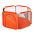 Portable Baby Playpen 6-panel Play Yard Interactive Baby Playinghouse Kids Safety Fence Ocean Ball Pit Pool For Baby Indoors Outdoors Playing,orange