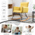 Paproos Morden Velvet Rocking Chair, Upholstered Accent Rocker Chair, Comfy Side Armchair For Living Room And Bedroom, Yellow
