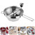 Nuolux Stainless Steel Jam Maker Manual Food Grinder Vegetable Baby Food Ricer Blender (silver Coffee)