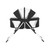 Dream On Me Karley Plus Portable Quick Fold Bassinet With Removable Canopy In Black