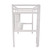 Loft Bunk Bed, Aukfa Twin Bunk Bed With Desk And Shelves, Ladder, Full Length Guard Rail, White Twin Bed Frame For Bedroom, Kids, No Box Spring Needed