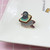 Zentree Cute Bird Bread Metal Enamel Pin Wheat Delicious Slice Collar Fun Cartoon Animal Brooch Shirt Badge Bag Lapel Jewelry