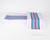 Linteum Textile (3-pack, 30x40 In) Receiving Hospital Baby Blankets, 100% Cotton, White W/blue & Pink Stripes