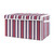 Baseball Patch Striped Storage Fabric Toy Box By Sweet Jojo Designs