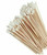 100pcs Cotton Swabs Tips Applicator Non-sterile 6"  In Paper Bag Long Wooden Shaft