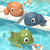 Doolland Baby Bath Toys Floating Wind-up Dinosaurs Swimming Pool Games Water Play Set Gift For Bathtub Shower Beach Infant Toddlers Kids Boys Girls Age 1 2 3 4 5 6 Years Old