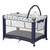 Assj Portable Playard,sturdy Play Yard With Mattress And Toy Bar With Soft Toys(blue)