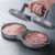 Double Burger Press Hamburger Maker Kitchen Cookware Mold For Beef Veggie Burger