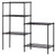 5-shelf Shelving Storage Unit Metal Shelving Wire Rack Kitchen Storage Shelf Rack For Garage Shelf Kitchen Appliance Storage Changeable Assembly Floor Standing Carbon Steel Storage Rack Black