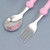 Kangqi Kid Spoon Cartoon Print Heat-resistant Food Grade Material Children Feeding Kitchen Utensil For Home