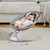 Kimbosmart Baby Swing Bluetooth Enabled, Remote Control Baby Swings For Infants With 5 Swing Speeds,3 Timing Baby Rocker, Detachable Mosquito Net & Hanging Baby Toys