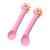 Shulemin 2pcs Baby Utensils Cartoon Dinosaur Toddler Feeding Silicone Baby Training Spoons For Kids