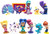 Shimmer And Shine Figure Playset 12pcs - Popular Movie Characters Toy Cake Toppers Party Supplies Birthday Decorations