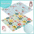 Campomy Xl 0.6 Inch Thicker Reversible Foldable Baby Play Mat, Waterproof Foam Floor Baby Crawling Mat, Portable Baby Playmat For Infants, Toddler, Kids, Indoor Outdoor Use