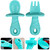 Hemoton Silicone Baby Spoon With Fork Baby Flatware Baby Tableware For Home Daily Use