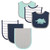Hudson Baby Infant Boy Cotton Bib And Burp Cloth Set 6pk, Dinosaur, One Size