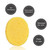 10pcs Face Cleansing Washing Pad Makeup Cosmetic Removal Sponge Yellow