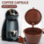 Tureclos 4pcs Coffee Capsule Plastic Capsule Refillable Reusable For Coffee Machines With Spoon