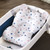Compact Baby Bath Pillow - Infant, Newborn, 0-24 Months, In-sink Baby Travel Tub Cushion, Bpa Free, Pvc Free,white Gypsophila