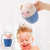Infant Cup Bathing Flusher Bathroom Accessory Cute Cartoon Shape Blue