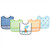 Luvable Friends Baby Boy Waterproof Peva Bibs 5pk, Dinosaur, One Size