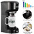Single Serve Coffee Maker 6-14oz With Filter Coffee Brewer For K Cup Pods Capsule Ground Coffee Instant Coffee Machine, Black