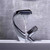 Hlgdyj Black Faucet Bathroom Sink Faucets Hot Cold Water Mixer Crane Deck Mounted Single Hole Bath Tap Chrome Finished