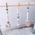 Cheerom Wooden Baby Gym Hanging Toys Wood Baby Frame Hanging Bar Decoration Forboys Andgirls, Newborn Gift