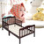 Loygkgas New Wooden Baby Toddler Bed Children Bedroom Furniture With Safety Guardrails