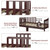 Givimo Wooden Toddler Bed Classic Design Wood Bed Frame Two Side Safety Guardrails & Wooden Slat Support For Kids Brown