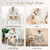 Babyjoy 4-in-1 Foldable Baby High Chair Height Adjustable Feeding Chair W/ Wheels Beige
