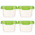 Hemoton 4pcs Baby Food Storage Boxes Sealed Keep Fresh Boxes Leakproof Supplement Boxes