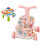 Baby Push Walkers For Babies, 2 In 1 Push Toys For Babies Learning To Walk, Baby Walker Table And Activity Center, Early Learning Toy For Kids Infant 6-12 Months, Pink