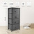 Bigroof Dresser For Kids Bedroom Storage Organizer Fabric Drawers Closet Shelves For Bedroom Steel Frame Wood Top With Fabric Bins For Clothing Blankets Plush Toy Dark Gray