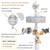 Oberlux Musical Baby Crib Mobile, Gray, Tan. Jungle Animal Safari Collection