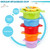 Haoan Stacking Cups Bath Toys For Toddlers, 6pcs Kids Bath Toys Nesting Stack Cups For 1 2 3 Year Old Boys Girls