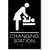 Changing Station Women Sign-black / White (2 Units)