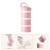 Hemoton Elephant Shaped Baby Food Storage Container Three Layer Divided Storage Tank