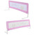 Pink 180cm Folding Toddler  Bed Rail Kids Sleep Guard Protection