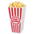 Popcorn Tub Red & White Striped Classic Popcorn Containers For Movie Night (4 Pack Small)
