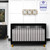 Evolur Loft Art Déco Crib In Black