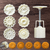 7 Pieces Bath Bomb Mold Set Includes 1 Pieces Bath Bombs Press And 6 Pieces Different Stamps For Making Bath Bombs, Diy Moon Cake Mold Kit