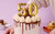 Birthday Candles Elegant Gold Color 3d Style Birthday Cake Toppers Large Size Cake Candles With Eyecatching Metallic Luster For Birthday, Party, Wedding Decorations Number 5