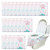 20pcs Disposable Toilet Seat Covers For Adults And Kids, Extra Large Portable Potty Seat Cover Star, Non-slip Adhesives Design With Waterproof Layer, Great For Travel And Toddler Potty Training