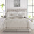 Yvonna 8 Piece Comforter Set Ruffled Pleated Flange Border Design Bedding