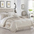 Yvonna 8 Piece Comforter Set Ruffled Pleated Flange Border Design Bedding