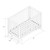 Novogratz Parker 3-in-1 Two-tone Crib, White