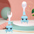 Fairnull 2pcs/set Kids Tableware Cartoon Design Portable Stainless Steel Infant Dining Spoon Fork Set For Feeding