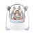 Whimsical Wild Portable Compact Baby Swing With Taggies, Unisex, Newborn And Up